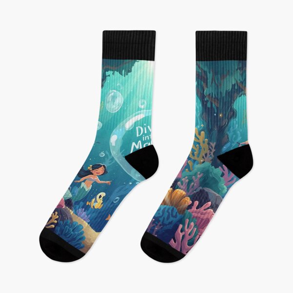 Item preview, Vibrant Tropical Mermaid Fantasy Scene designed and sold by ChicTrendz.