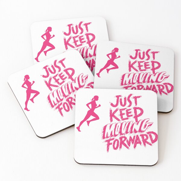 Item preview, Just Keep Moving Forward | Motivational Running Girl Design designed and sold by BOSSDOT.