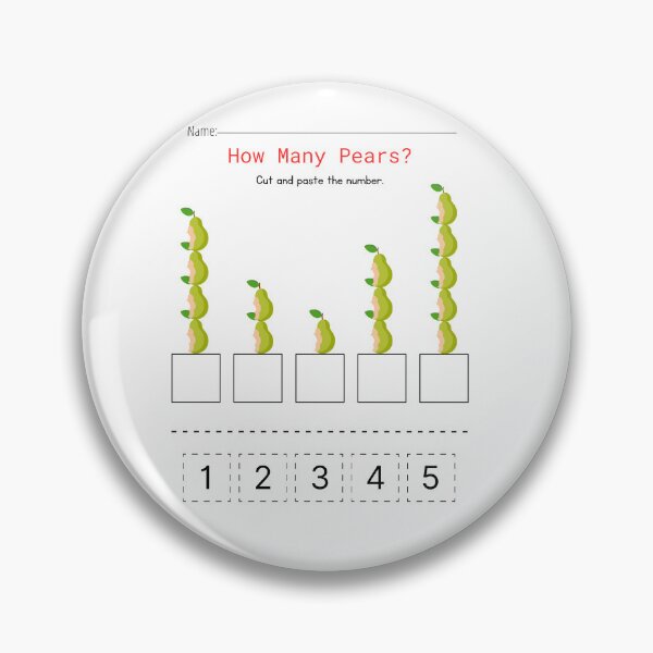 Item preview, Counting Pears Educational Worksheet designed and sold by Svetlanhcik.