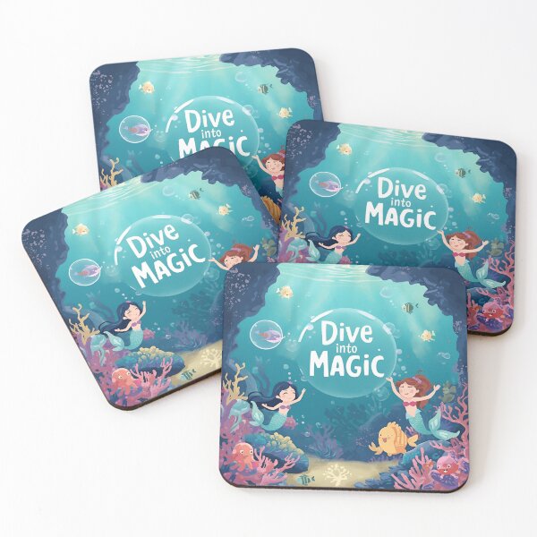 Item preview, Serene Nighttime Mermaid Lagoon designed and sold by ChicTrendz.