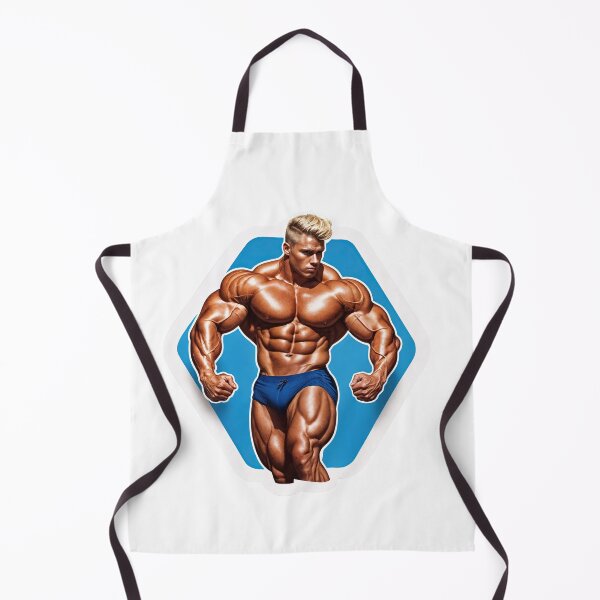 Item preview, Titan of Symmetry – Modern Bodybuilding Icon in Blue designed and sold by ForeverPrintsOK.