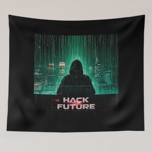 Item preview, Cyberpunk Hacker Lair Neon Aesthetic designed and sold by ChicTrendz.