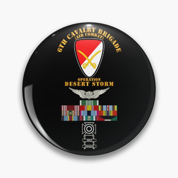 Item preview, Army - 6th Cavalry Bde - Desert Storm w DS SVC - AFEM w Arrow - Special designed and sold by Military Insignia Products.
