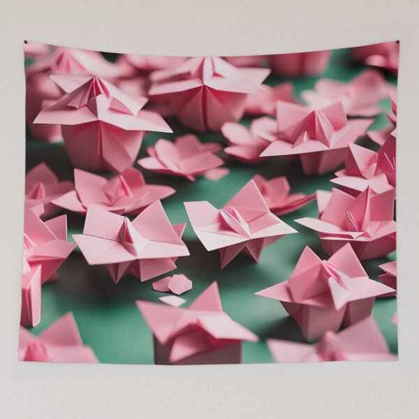 Item preview, Origami Art - A Tranquil Haven of Cherry Blossom Trees designed and sold by ArtfulFolds.