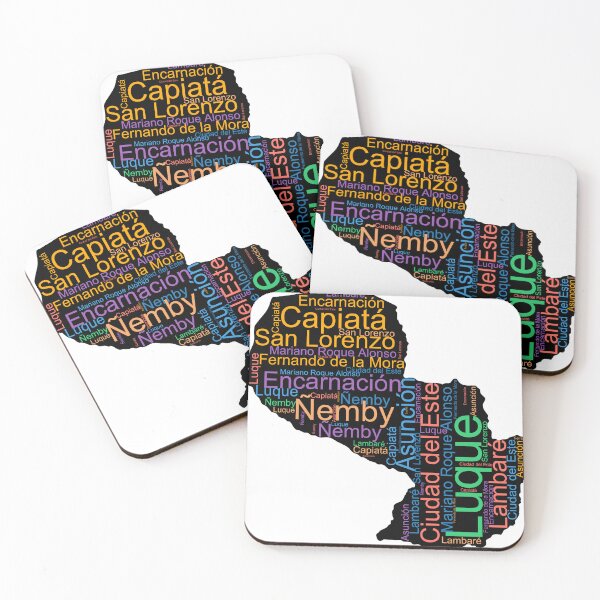 Item preview, Paraguay City Names Word Art designed and sold by TheIconSmith.