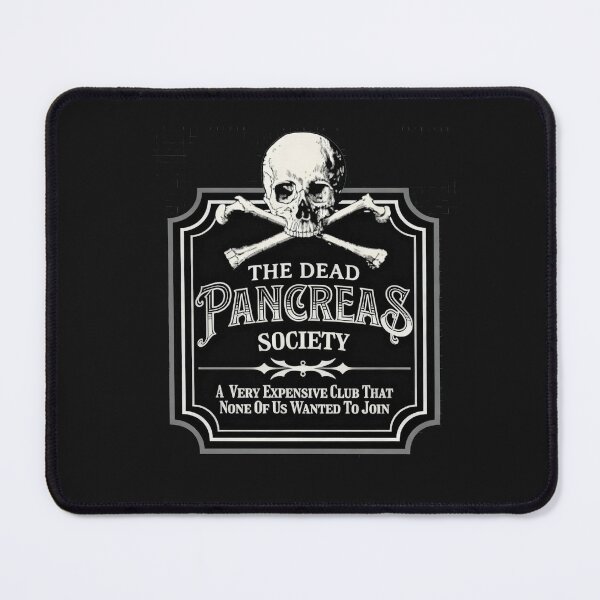 Item preview, Dead Pancreas Society Type One Diabetes T1D Awareness Skull T-Shirt designed and sold by ChockletBoy.