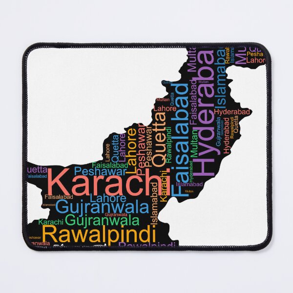 Item preview, Pakistan City Names Word Art designed and sold by TheIconSmith.