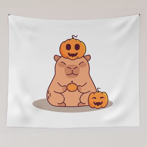Item preview, Trick or Capy-Treat – Cute Halloween Capybara Design designed and sold by byDuck.