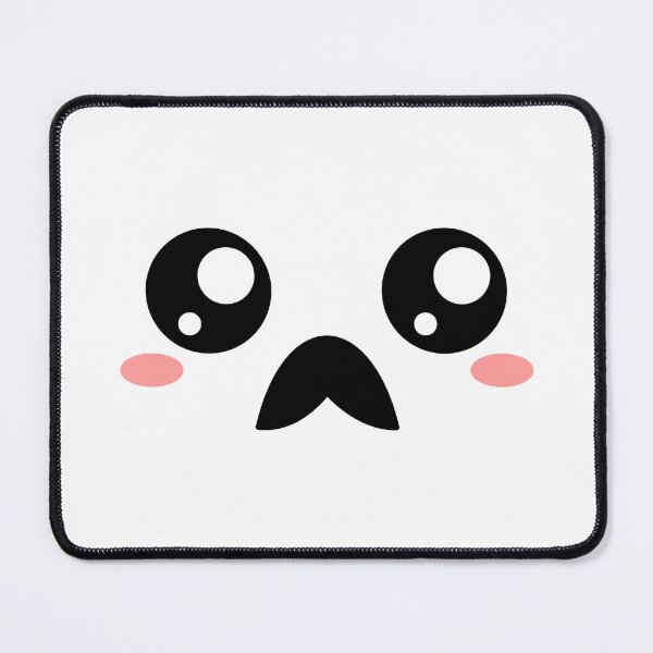 Item preview, Adorable kawaii blushing moustache face designed and sold by BlushyPrint.