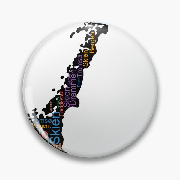 Item preview, Norway City Names Word Art designed and sold by TheIconSmith.