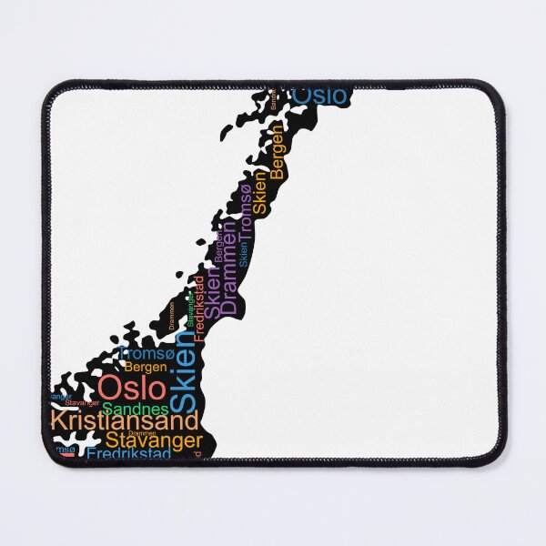 Item preview, Norway City Names Word Art designed and sold by TheIconSmith.