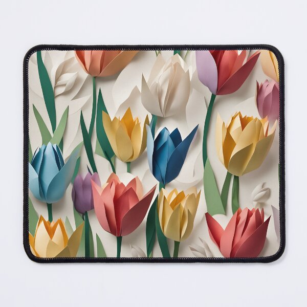 Item preview, Origami Art - Whispers of Spring: Tulips and Snowdrops designed and sold by ArtfulFolds.
