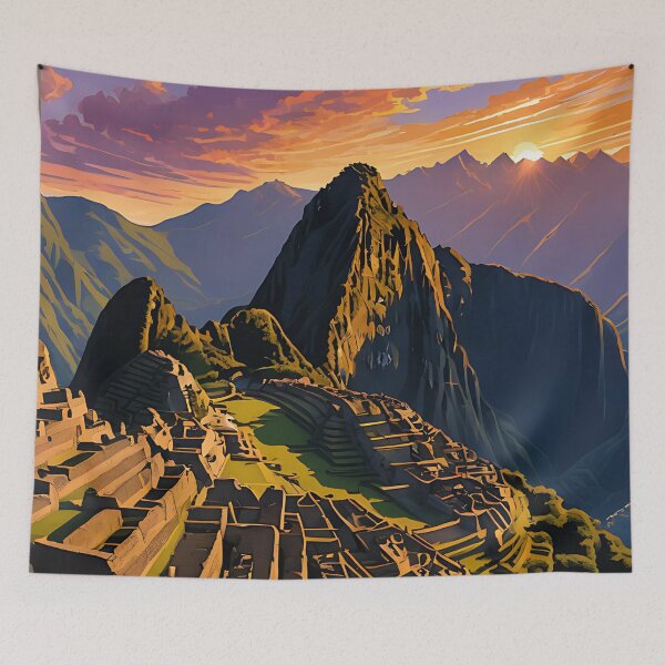 Item preview, Machu Picchu in Sunset Light designed and sold by HorizonHues.