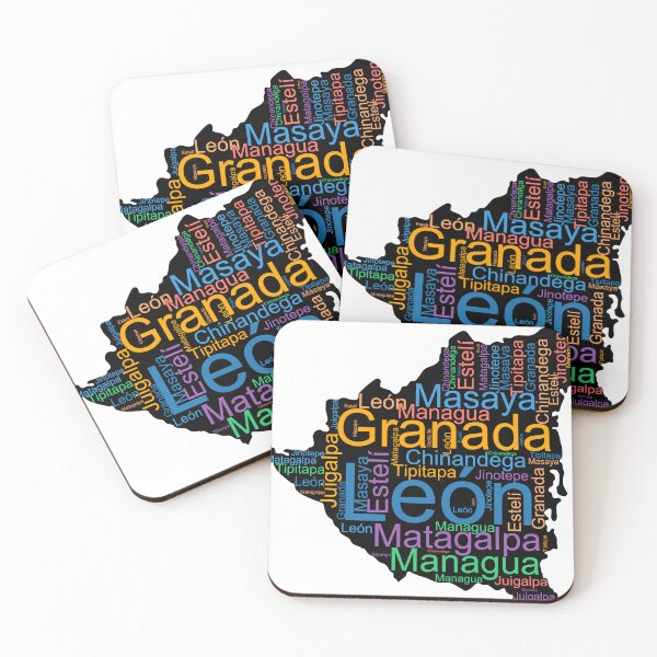 Item preview, Nicaragua City Names Word Art designed and sold by TheIconSmith.