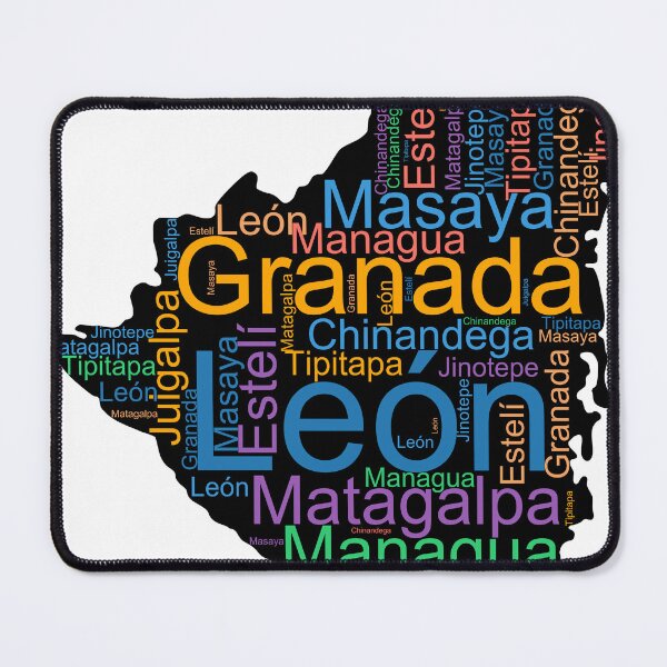Item preview, Nicaragua City Names Word Art designed and sold by TheIconSmith.