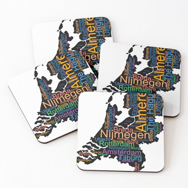 Item preview, Netherlands City Names Word Art designed and sold by TheIconSmith.