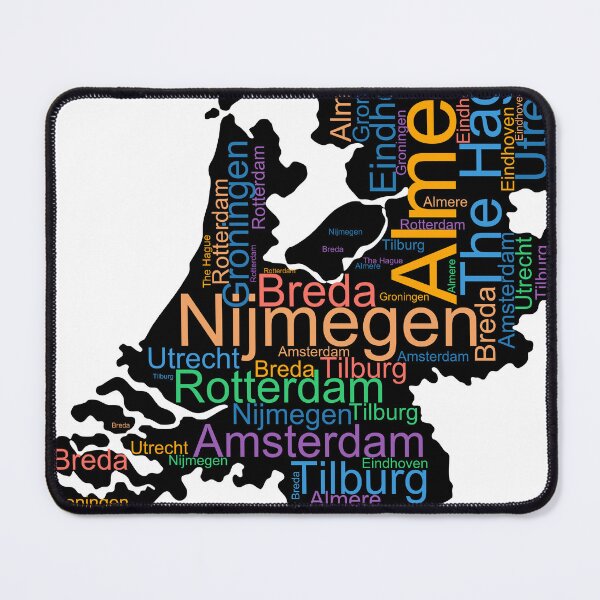 Item preview, Netherlands City Names Word Art designed and sold by TheIconSmith.