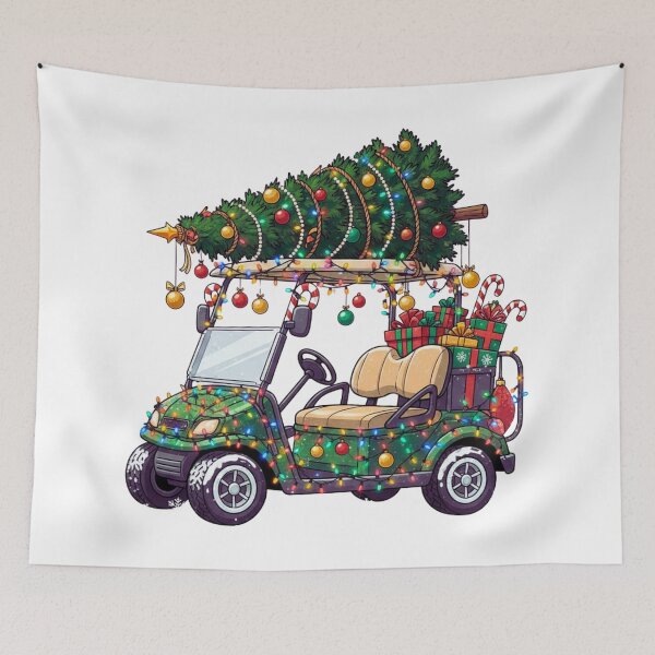 Item preview, Golf Cart Christmas Tree Lights Xmas – Funny Holiday Golf Lover Shirt designed and sold by Teetreasure2.