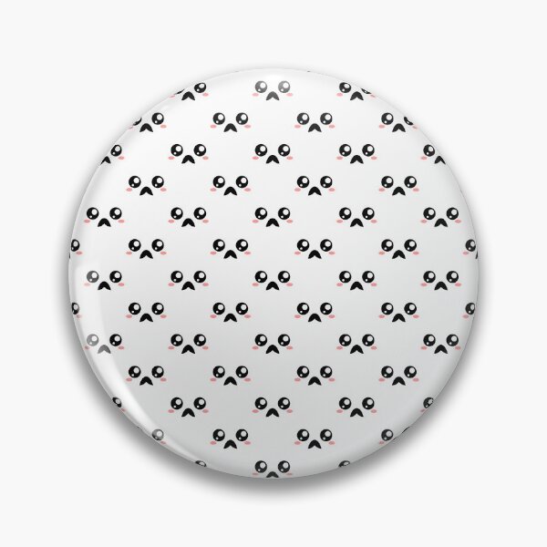 Item preview, Adorable kawaii blushing moustache face pattern designed and sold by BlushyPrint.