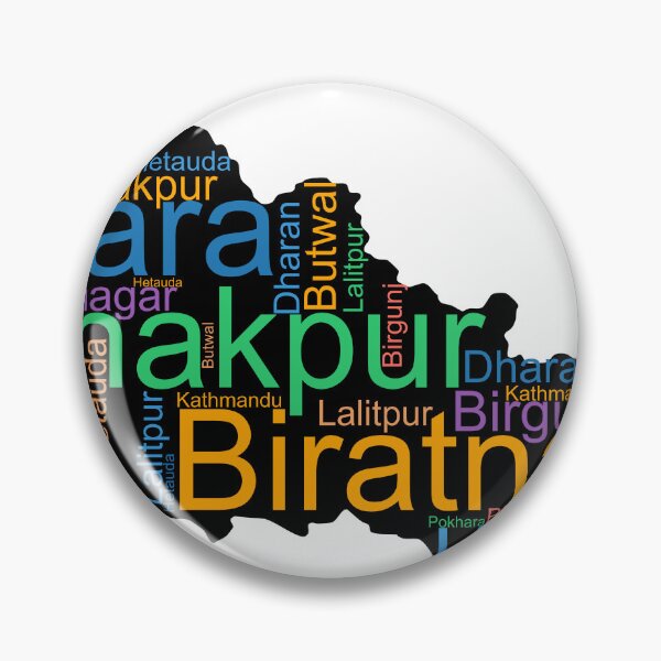 Item preview, Nepal City Names Word Art designed and sold by TheIconSmith.