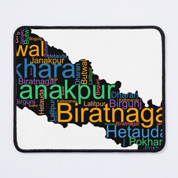 Item preview, Nepal City Names Word Art designed and sold by TheIconSmith.