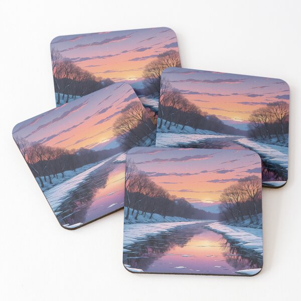 Item preview, The Last Light on the Frozen River designed and sold by HorizonHues.
