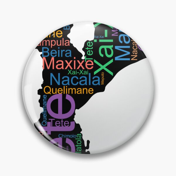 Item preview, Mozambique City Names Word Art designed and sold by TheIconSmith.