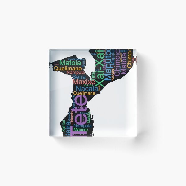 Item preview, Mozambique City Names Word Art designed and sold by TheIconSmith.