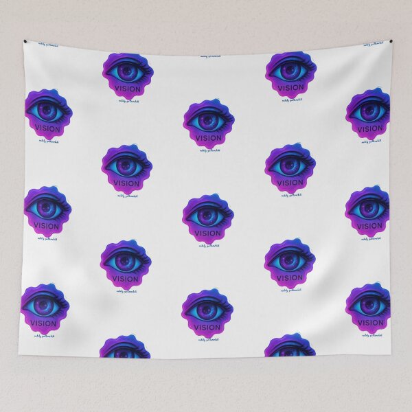 Item preview, Cosmic Vision Eye Neon Glow Art designed and sold by natalygattamelati.