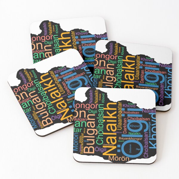 Item preview, Mongolia City Names Word Art designed and sold by TheIconSmith.