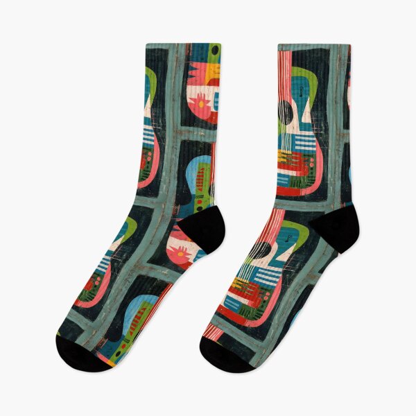 Item preview, Vibrant Abstract Guitar Artwork in a Mosaic of Colors with Geometric Shapes and Vivid Modern Design designed and sold by OlfactoART Studio.