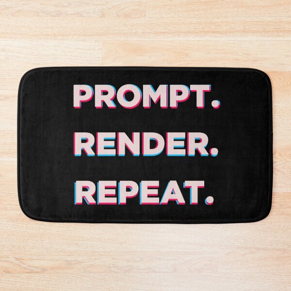 Item preview, Prompt Render Repeat AI Art Shirt designed and sold by Looloo Grafix.