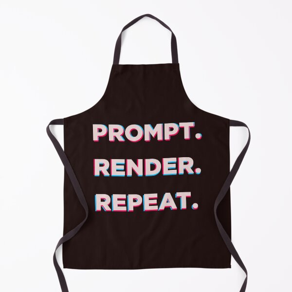 Item preview, Prompt Render Repeat AI Art Shirt designed and sold by Looloo Grafix.