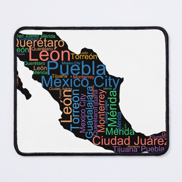Item preview, Mexico City Names Word Art designed and sold by TheIconSmith.