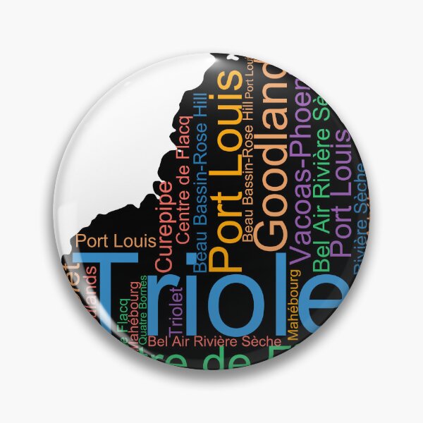 Item preview, Mauritius City Names Word Art designed and sold by TheIconSmith.