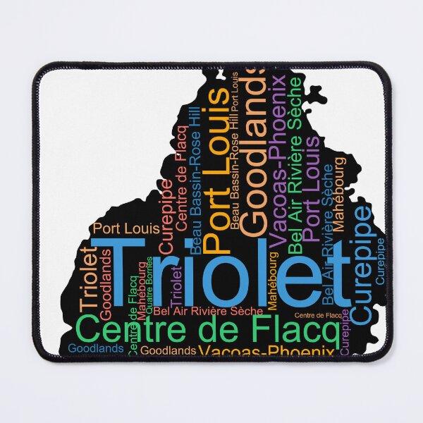 Item preview, Mauritius City Names Word Art designed and sold by TheIconSmith.