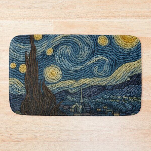 Item preview, A Starry Night in Yarn - Van Gogh designed and sold by VeryGoodFiber.