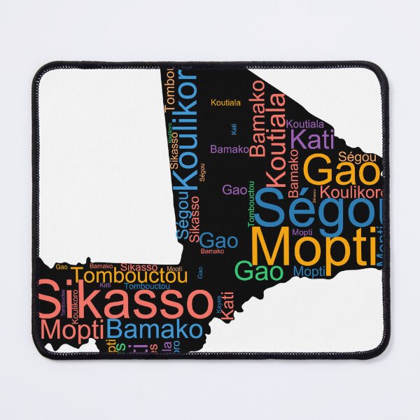 Item preview, Mali City Names Word Art designed and sold by TheIconSmith.
