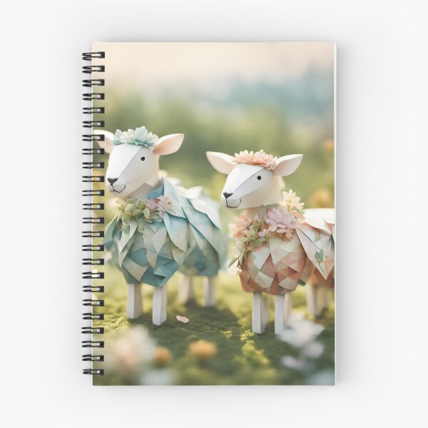 Item preview, Origami Art - Blossom Meadow: Two Cute Sheep designed and sold by ArtfulFolds.
