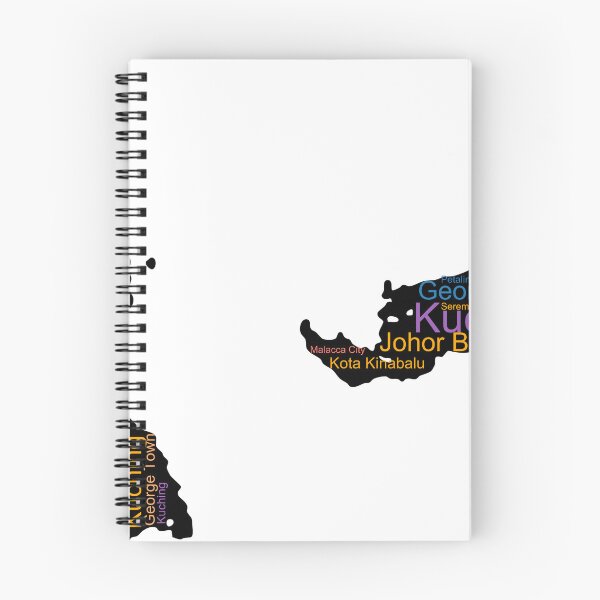 Item preview, Malaysia City Names Word Art designed and sold by TheIconSmith.