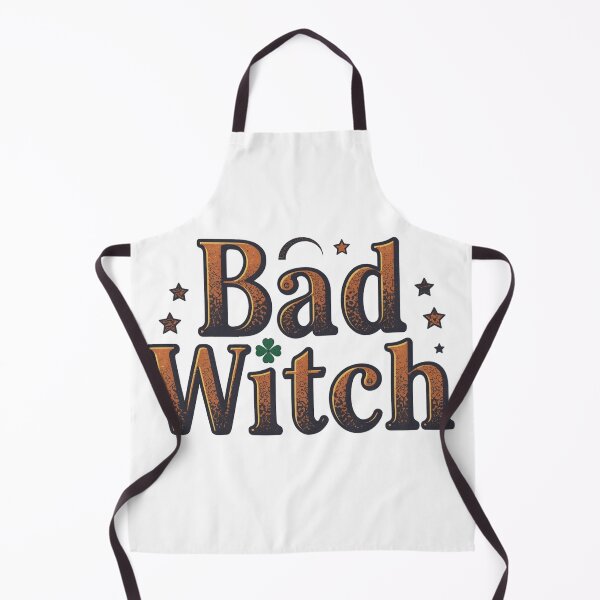 Item preview, Bad Witch Lucky Clover Retro Vintage Halloween Design designed and sold by ViviByPaula.