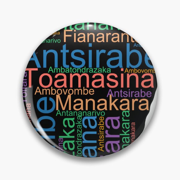 Item preview, Madagascar City Names Word Art designed and sold by TheIconSmith.