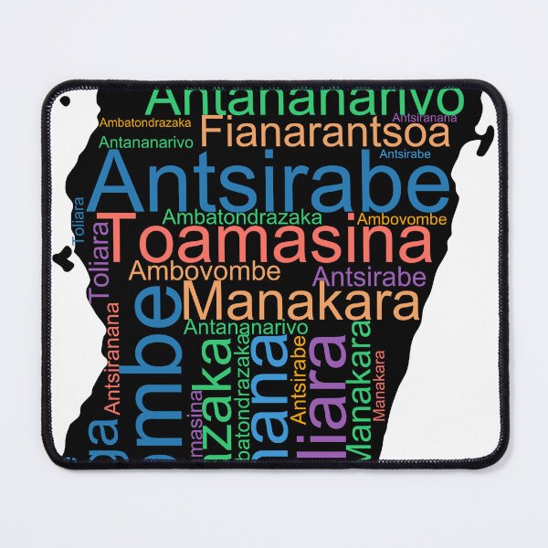 Item preview, Madagascar City Names Word Art designed and sold by TheIconSmith.