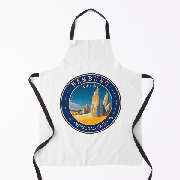 Item preview, Nambung National Park (the Pinnacles Desert) in Western Australia, Vintage Travel Art Circle Emblem designed and sold by MaateoDesign.