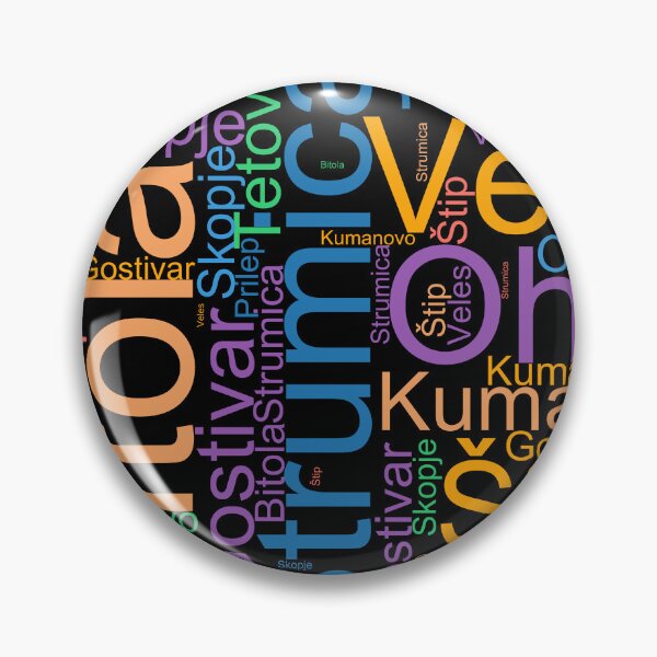 Item preview, Macedonia City Names Word Art designed and sold by TheIconSmith.