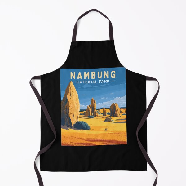 Item preview, Nambung National Park (the Pinnacles Desert) in Western Australia, Vintage Art Travel Landscape designed and sold by MaateoDesign.