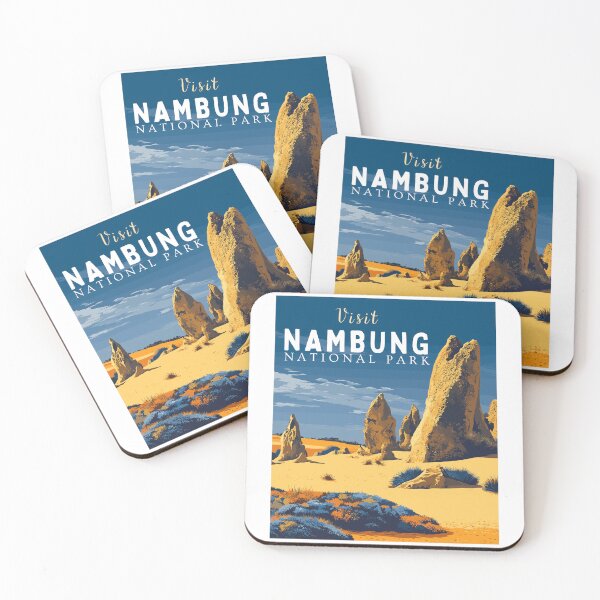 Item preview, Nambung National Park in Western Australia, Vintage Art Travel Landscape designed and sold by MaateoDesign.