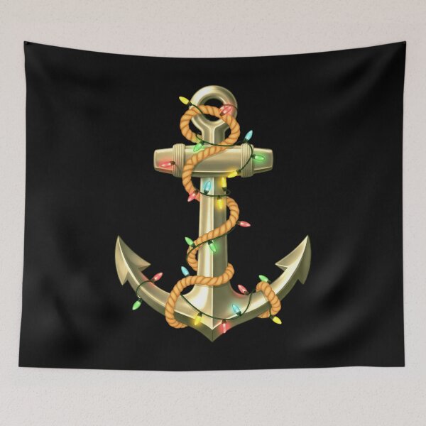 Item preview, Christmas Anchor – Nautical Holiday Vibes & Festive Sailor Design designed and sold by Teetreasure2.