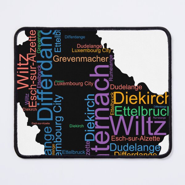 Item preview, Luxembourg City Names Word Art designed and sold by TheIconSmith.