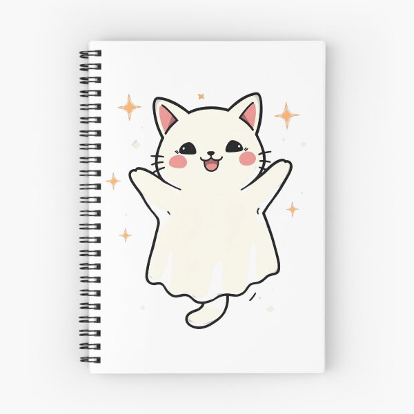Item preview, Halloween Ghost Kitten designed and sold by PatronesKawai.